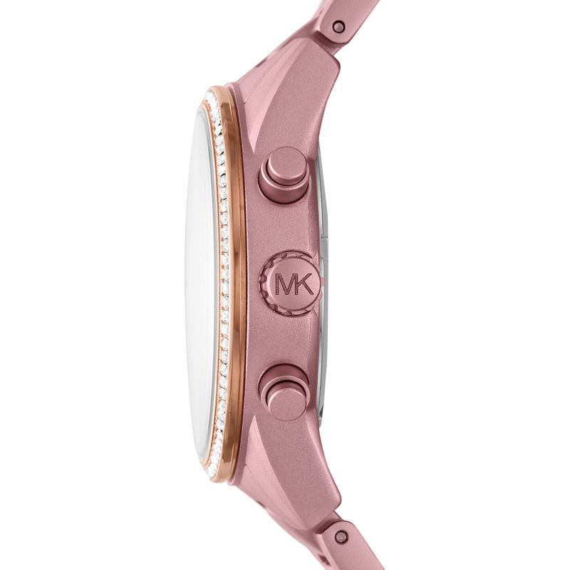 Michael Kors Ritz Chronograph Pink Aluminum Women's Watch - MK6753