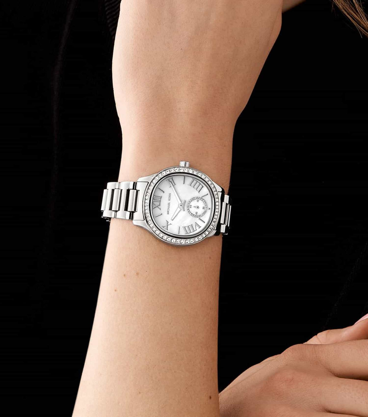 Michael Kors Sage Pavé Silver-Tone Women's Watch - MK4807