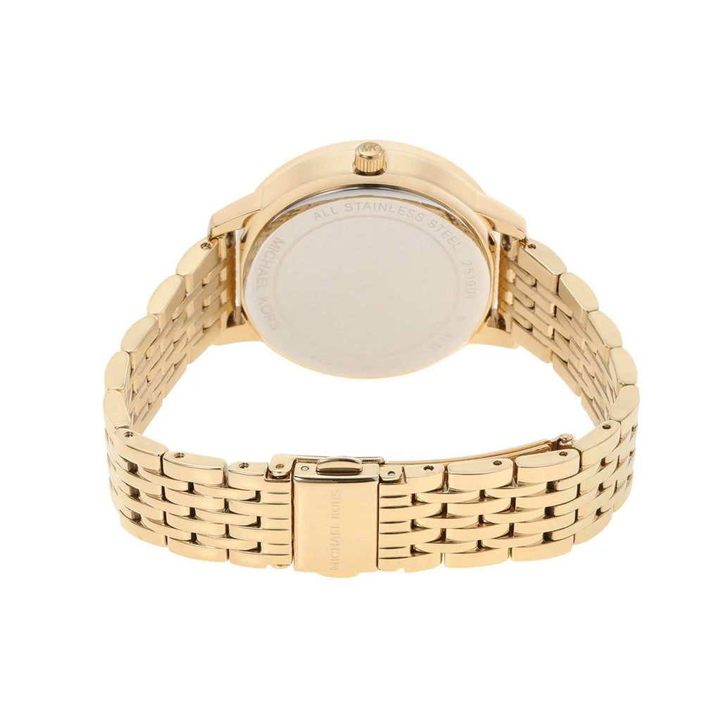 Michael Kors Melissa Pavé Logo Gold-Tone Women's Watch - MK4371