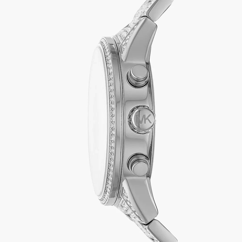 Michael Kors Ritz Pavé Silver-Tone Chronograph Women's Watch - MK6746