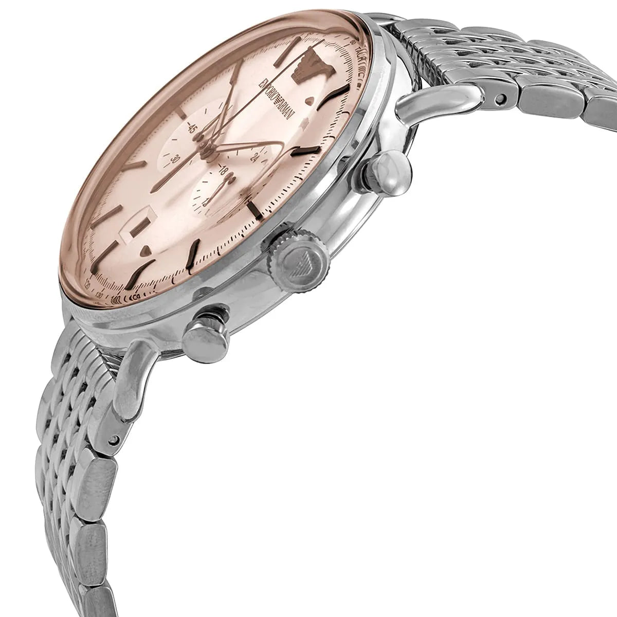 Emporio Armani Aviator Chronograph Beige Dial Men's Watch - AR11239