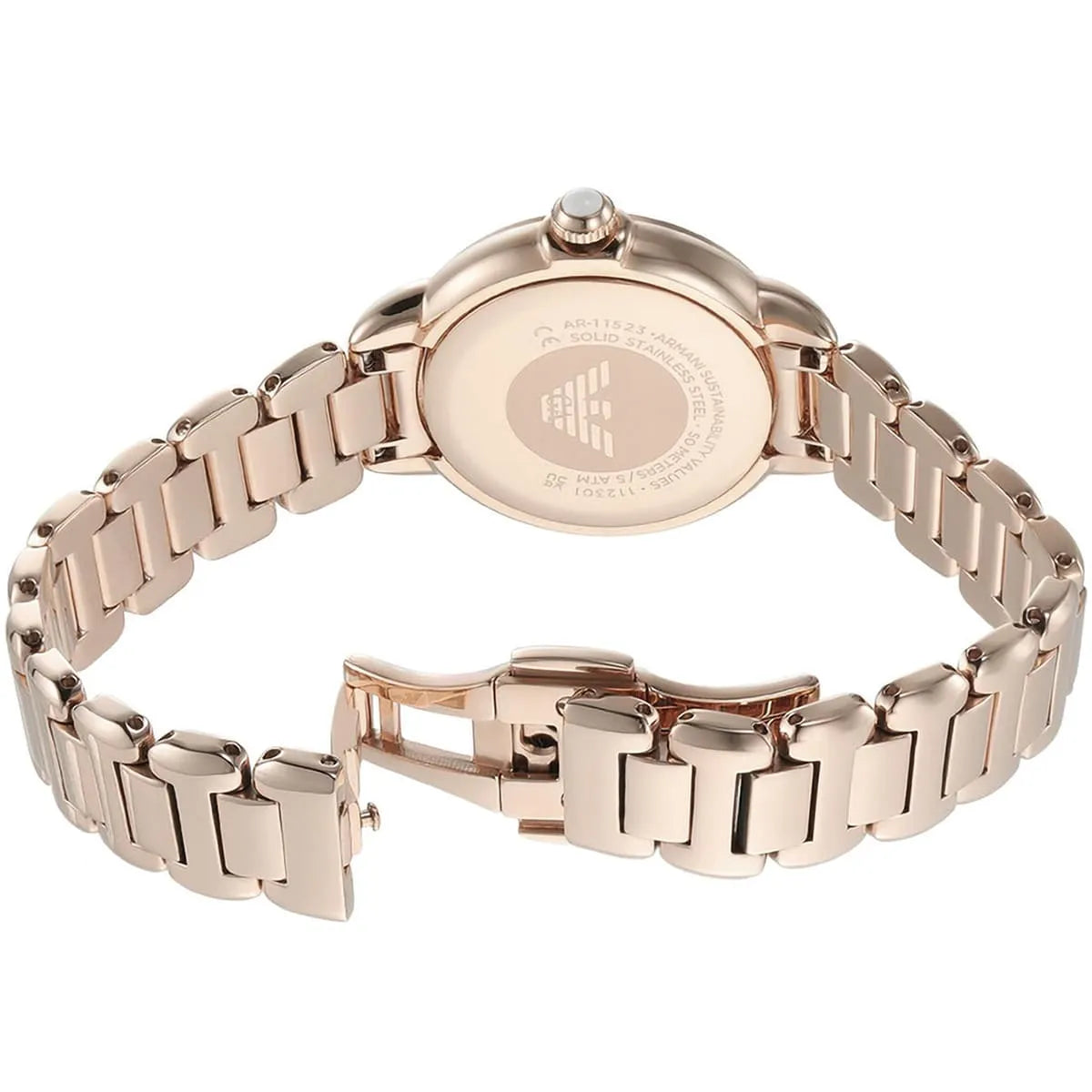 Emporio Armani Mia White MOP Dial Rose-gold Women's Watch - AR11523