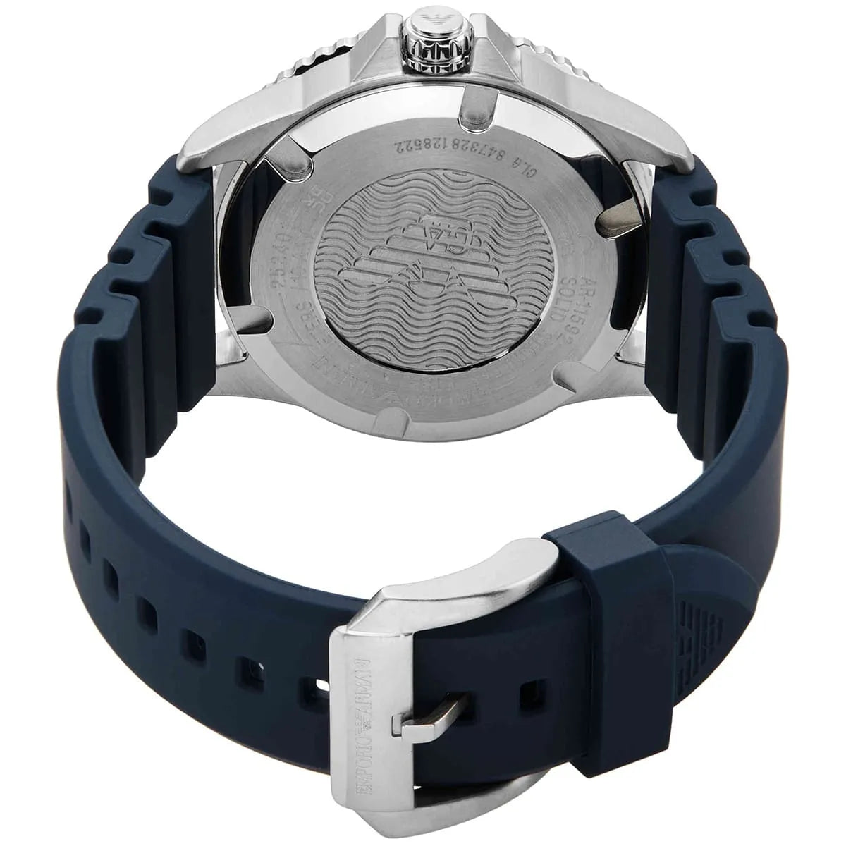 Emporio Armani Sea Explorer GMT Blue Silicone Men's Watch - AR11592