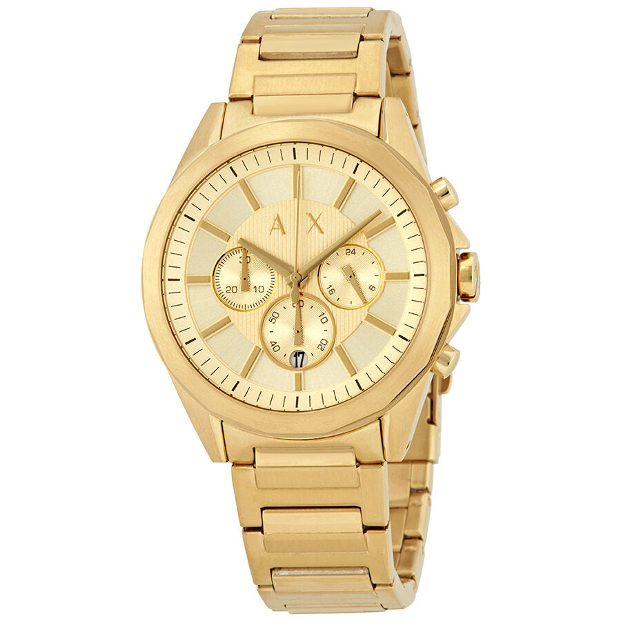 Armani Exchange Chronograph Gold Dial Men’s Watch AX2602 - Watch