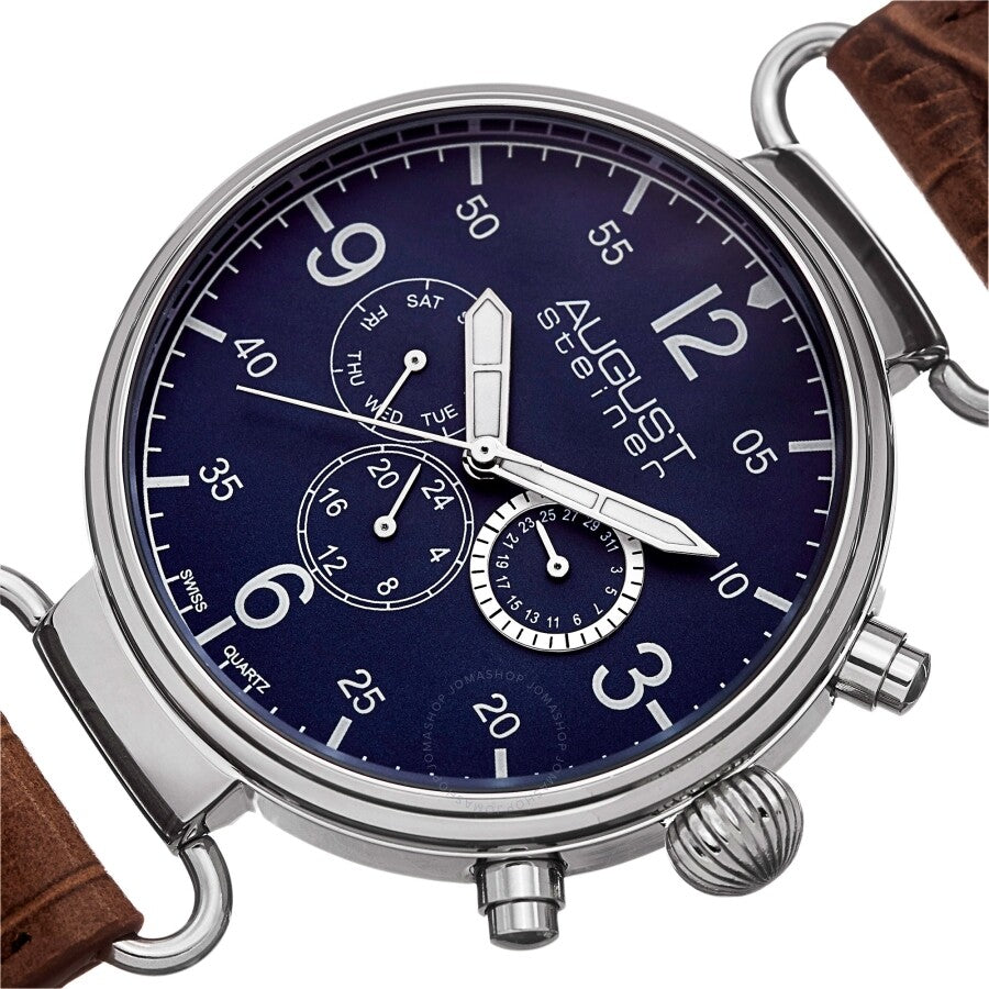 August Steiner Quartz Blue Dial Men's Watch AS8131BU - Dawson Watches #2