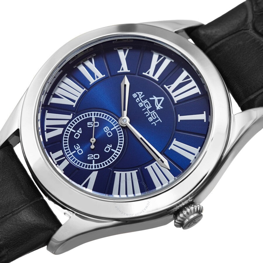 August Steiner Quartz Blue Dial Men's Watch AS8203SSBU - Dawson Watches #2