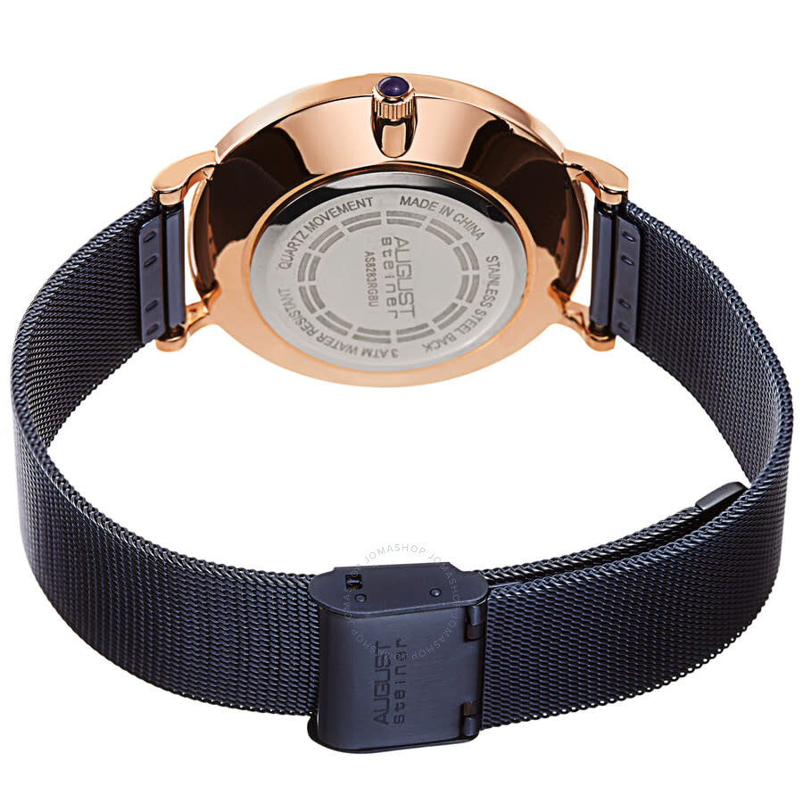August Steiner Quartz Blue Dial Men's Watch AS8283RGBU - Dawson Watches #4