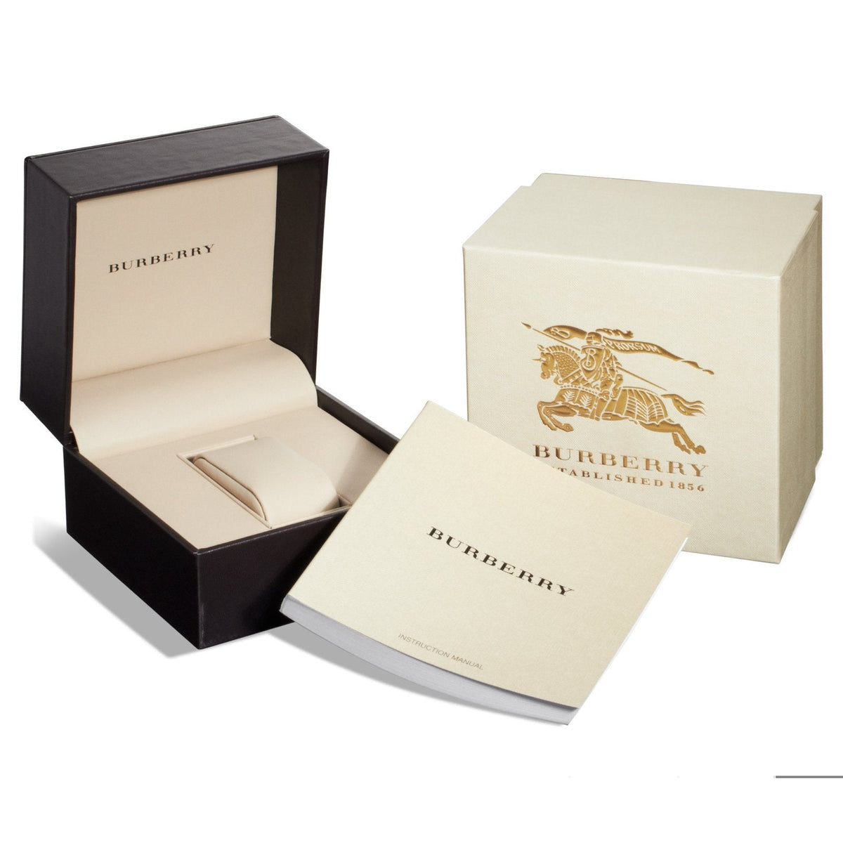Burberry Women's Large Check White Leather Strap Women's Watch BU9108 - The Watches Men & CO #4