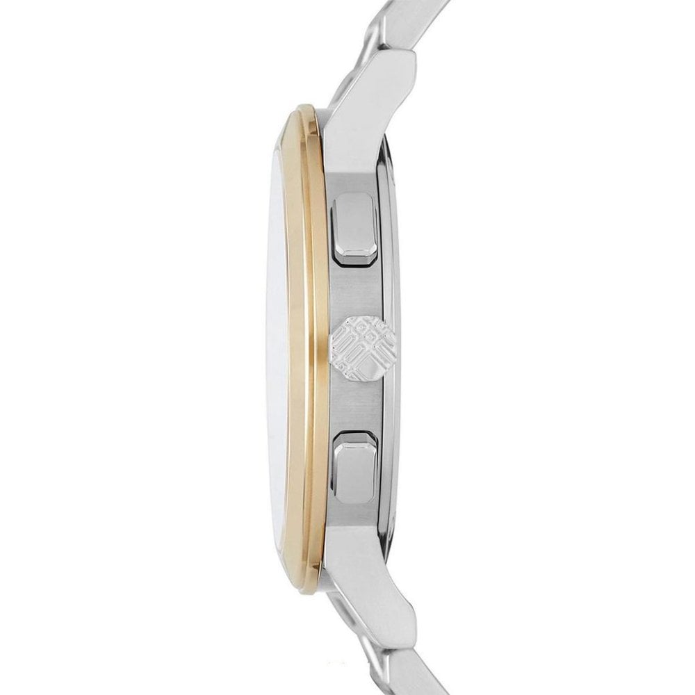 Burberry Unisex Chronograph Swiss Made Stainless Steel White Dial Unisex Watch BU9751 - The Watches Men & CO #2