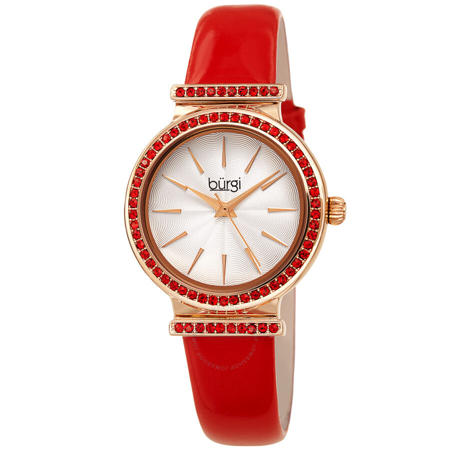 Burgi Quartz White Dial Ladies Watch BUR243RD - Dawson Watches