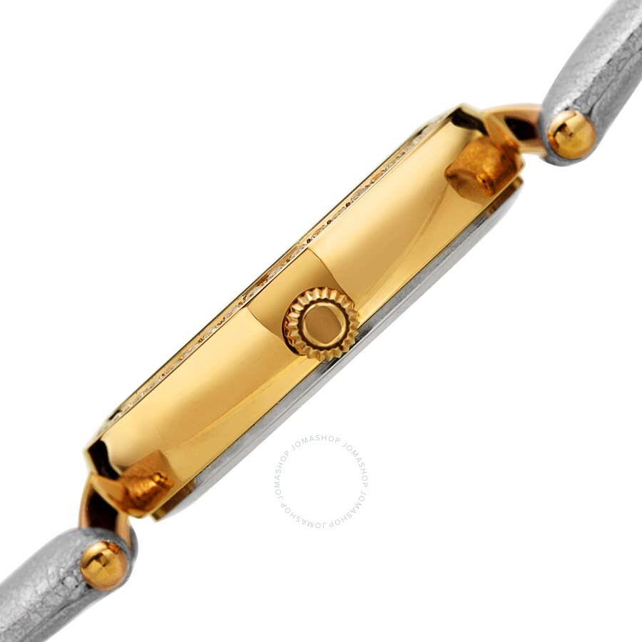 Burgi Crystal Silver Dial Silver Leather Ladies Watch BUR235YG - Dawson Watches #3