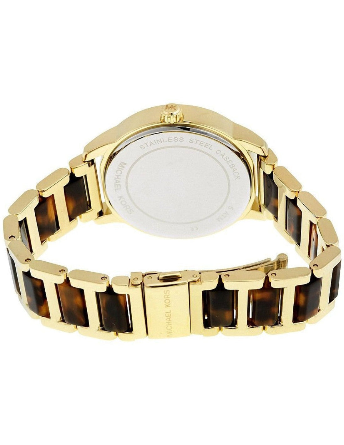 Michael Kors Kinley Gold and Tortoise Acetate Women's Watch - MK6353