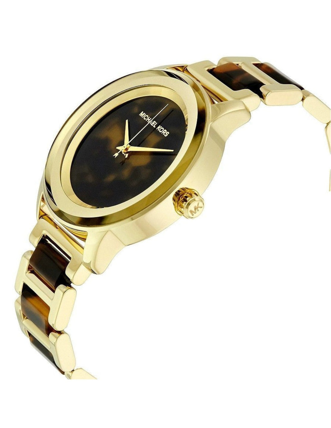 Michael Kors Kinley Gold and Tortoise Acetate Women's Watch - MK6353