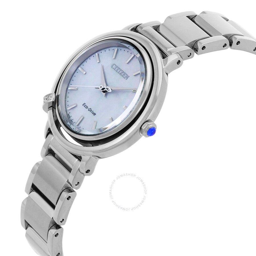 Citizen L Eco-Drive Mother of Pearl Dial Ladies Watch EM1090-60D - The Watches Men & Co #2