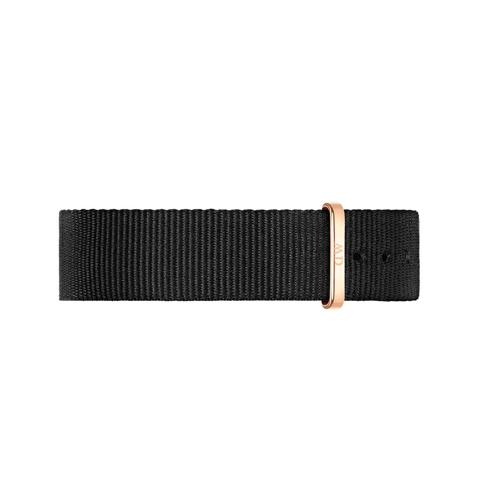 Daniel Wellington Claassic Cornwall 36mm White Dial Black Nylon Strap Women's Watch - DW00100259