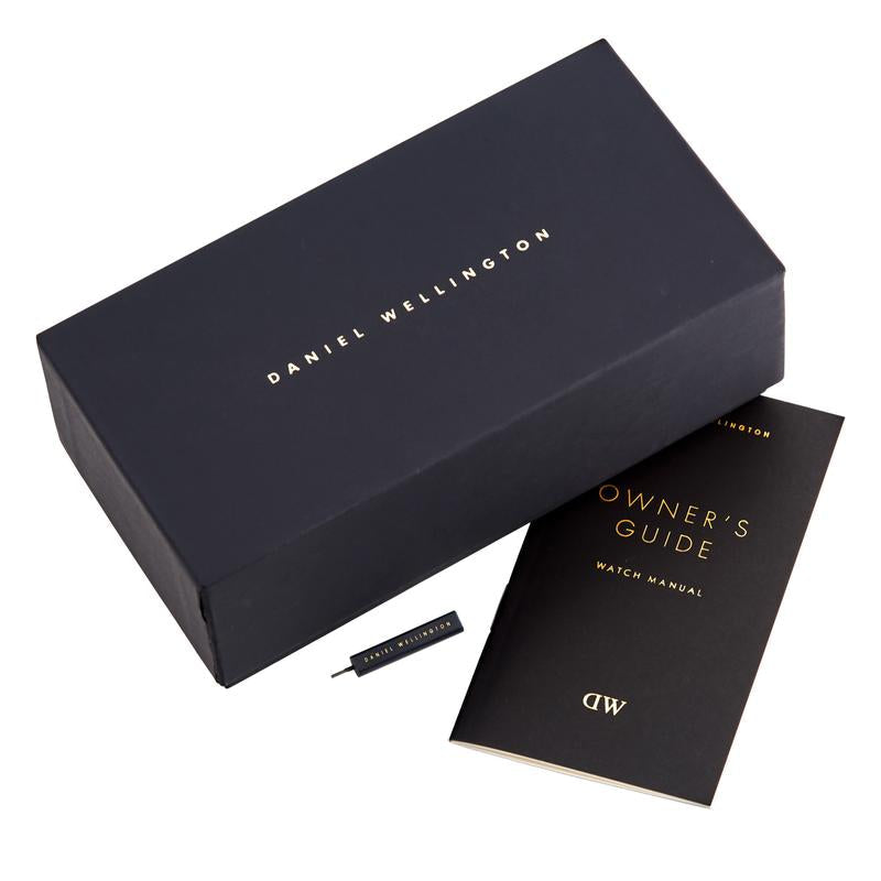 Daniel Wellington Classic Cornwall 36mm White Dial Black Nylon Strap Women's Watch - DW00100260