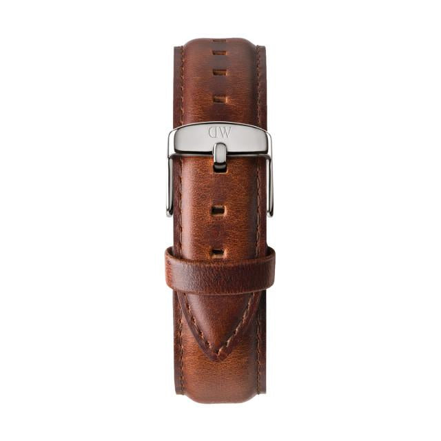 Daniel Wellington St Mawes 40mm Black Dial Brown Genuine Leather Men's Watch - DW00100130