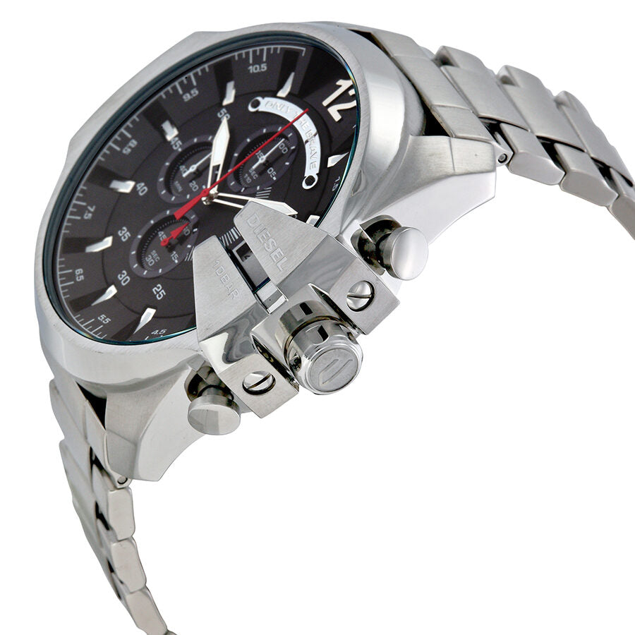Diesel Chief Chronograph Black Dial Stainless Steel Men's Watch #DZ4308 - The Watches Men & CO #2