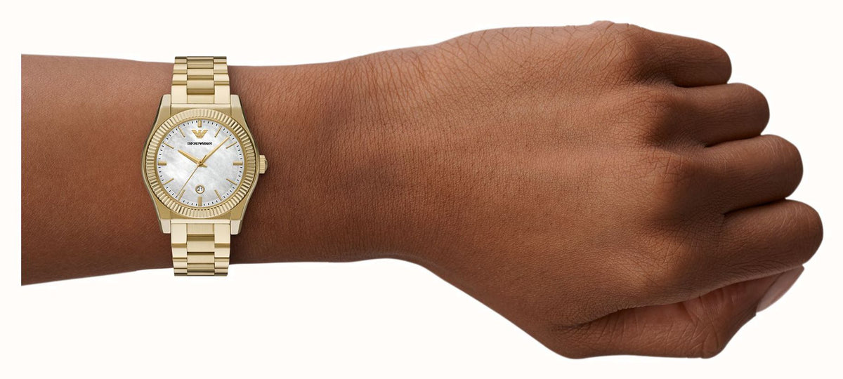 Emporio Armani Three-Hand Date Gold-Tone Stainless Steel Watch AR11657 AR11657 - Image 4