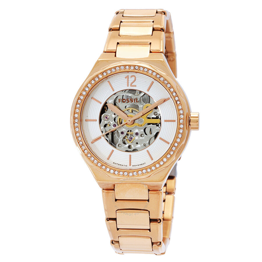 Fossil Eevie Quartz Crystal White Dial Ladies Watch BQ3781 - The Watches Men & Co