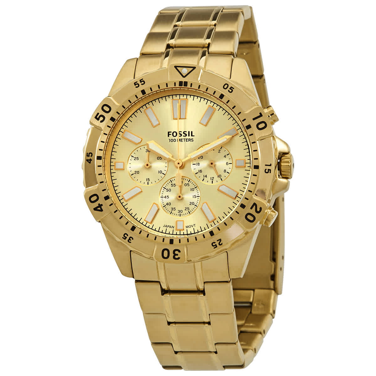 Fossil Garrett Chronograph Quartz Gold Dial Men’s Watch FS5772 - Watch