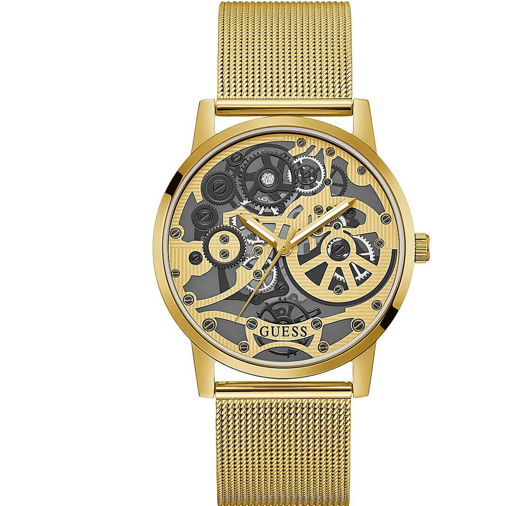 Guess Gold Tone Case Mesh Men’s Watch GW0538G2 - Watch