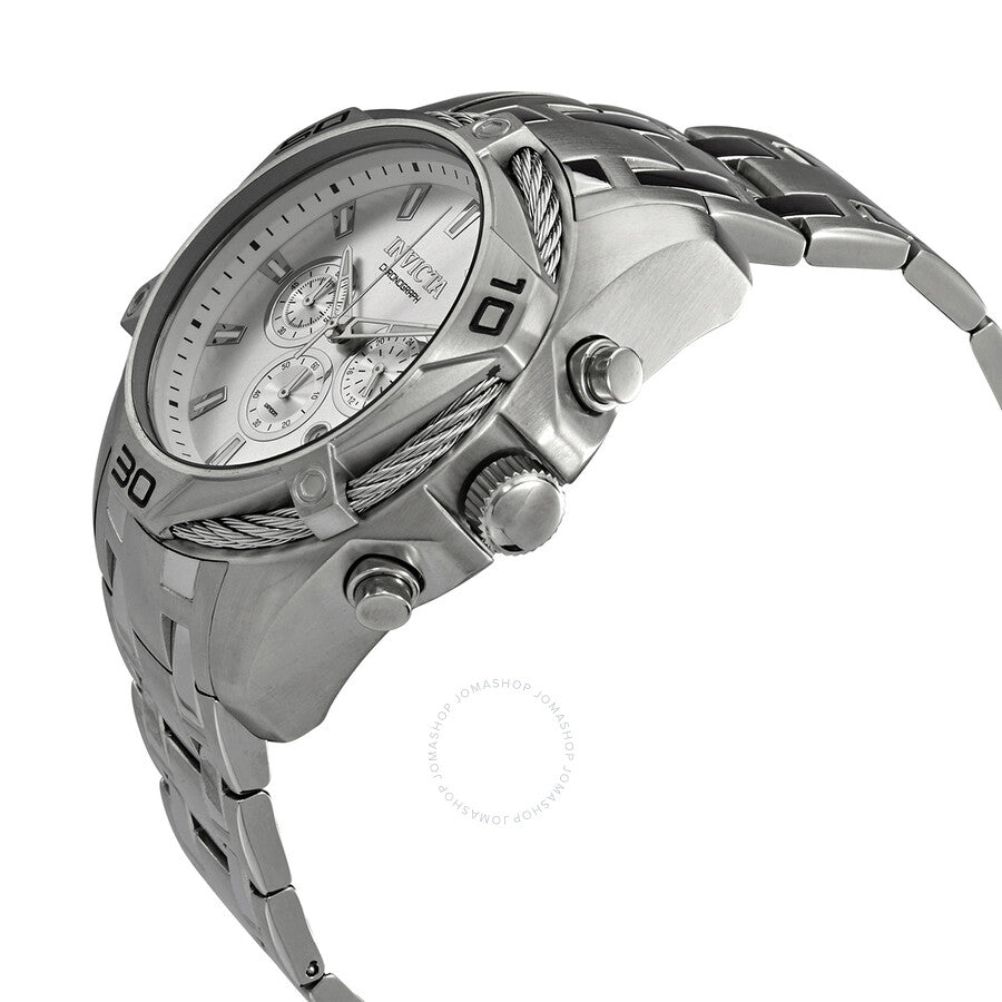 Invicta Bolt Chronograph Quartz Silver Dial Men's Watch 34117 - The Watches Men & Co #2
