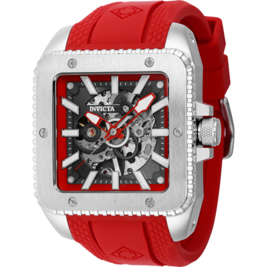 Invicta Cuadro Hand Wind Silver Dial Men's Watch 44002 - The Watches Men & Co