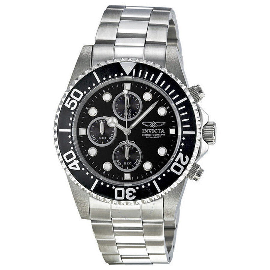 Invicta Pro Diver Chronograph Black Dial Men's Watch 1768 - The Watches Men & Co