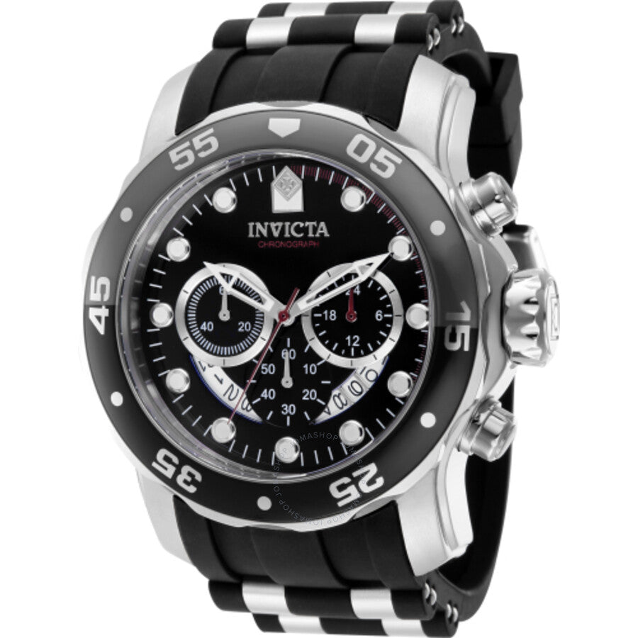 Invicta Pro Diver Chronograph Quartz Black Dial Men's Watch 37230 - The Watches Men & Co
