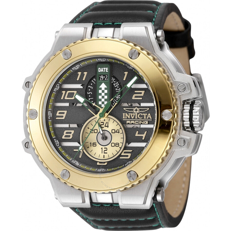 Invicta Invicta Racing Downforce GMT Quartz Black Dial Men's Watch 47380 - The Watches Men & Co