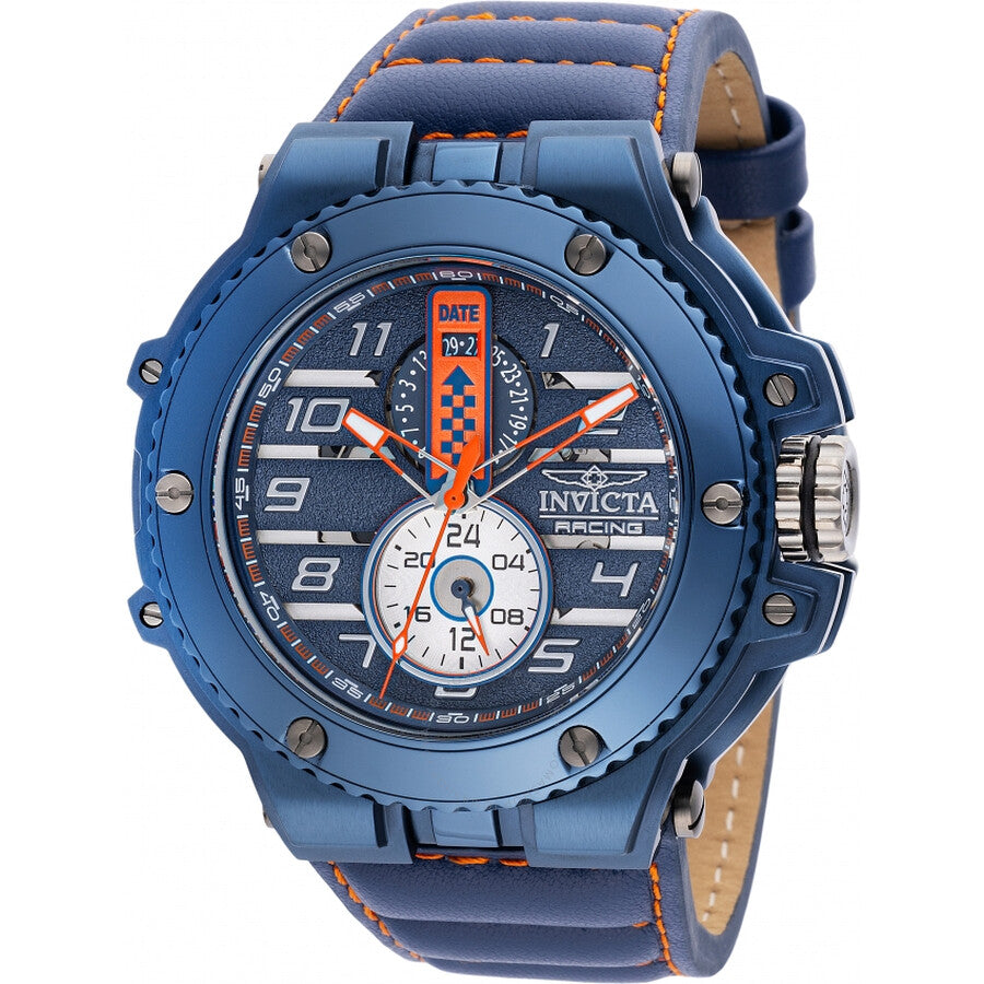 Invicta Invicta Racing Downforce GMT Quartz Blue Dial Men's Watch 47382 - The Watches Men & Co
