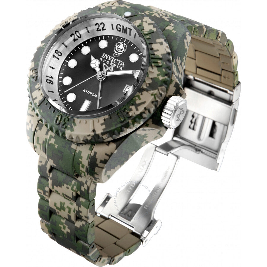 Invicta Reserve GMT Quartz Black Dial Men's Watch 40462 - The Watches Men & Co #2