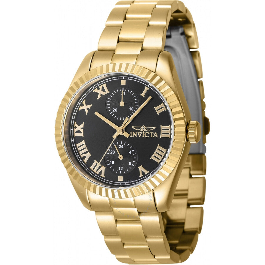 Invicta Specialty GMT Quartz Black Dial Ladies Watch 47443 - The Watches Men & Co