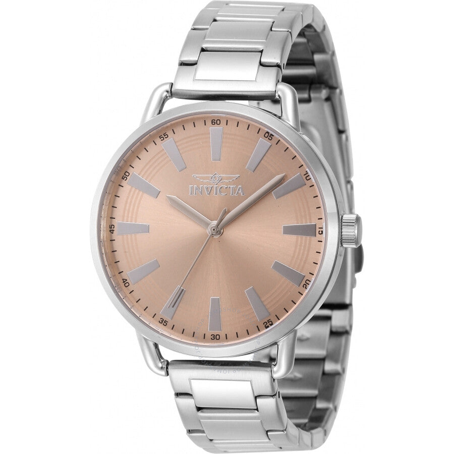 Invicta Wildflower Quartz Light Pink Dial Ladies Watch 46329 - The Watches Men & Co