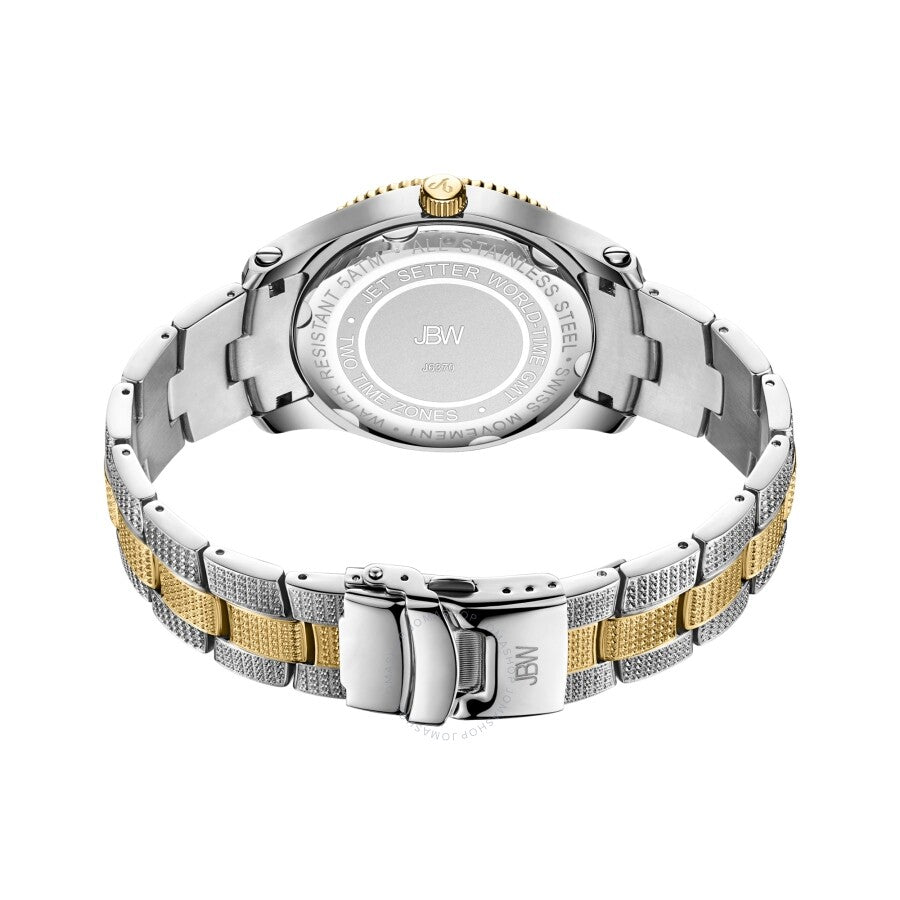 JBW Jet Setter GMT Quartz Men's Diamond Watch J6370D - Dawson Watches #3