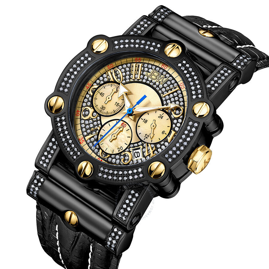 JBW Men's 10 YR Anniversary Phantom 1.96 ctw Diamond & Chronograph Watch JB-6215-10B - Dawson Watches #2