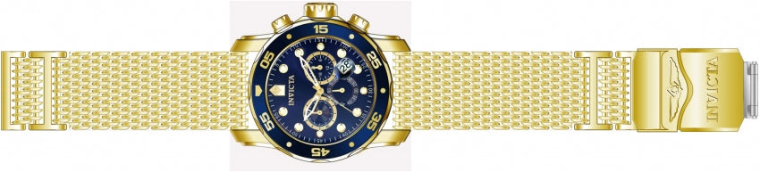 Invicta pro diver chronograph gmt date quartz blue dial 48MM men's watch 47239