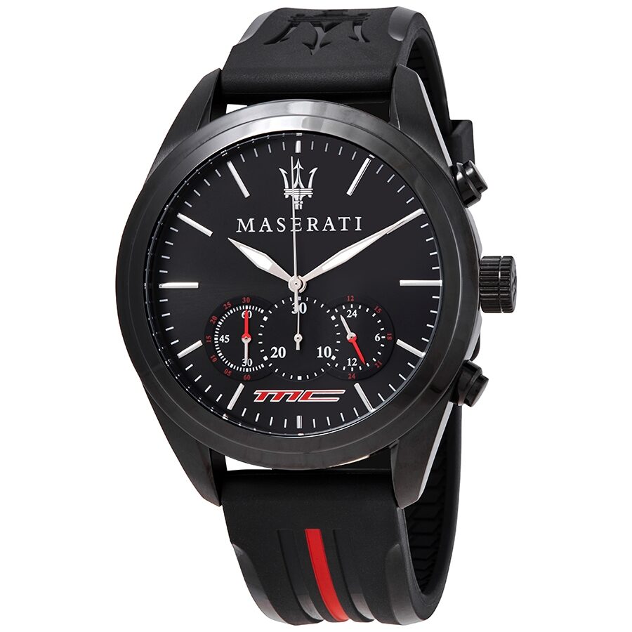 Maserati Traguardo Chronograph Black Dial Men's Watch #R8871612004 - The Watches Men & CO