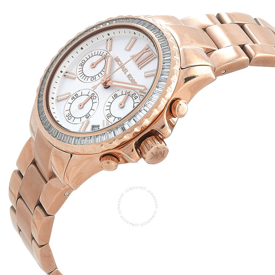 Michael Kors Chronograph Quartz Silver Dial Ladies Watch MK7213 - Kiwi Watches #2