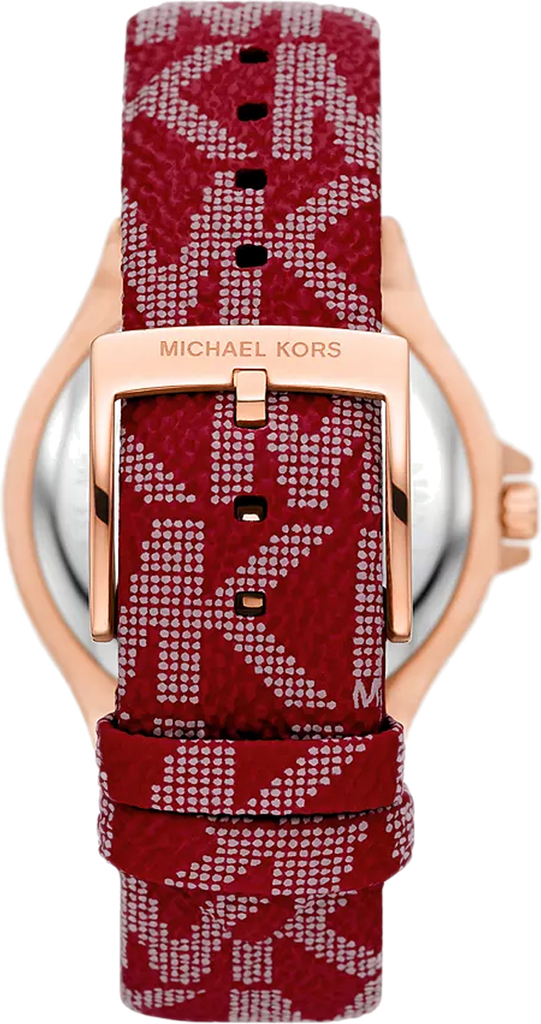 Michael Kors Lennox Pavé Red Genuine Strap Women's Watch - MK7308