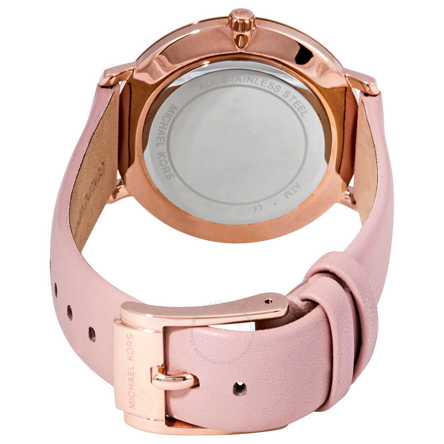 Michael Kors Pyper White Dial Pink Leather Ladies Watch MK2741 - Dawson Watches #3
