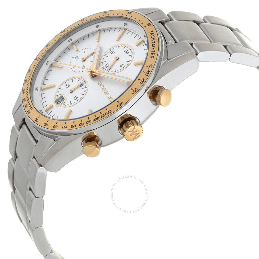 Michael Kors Warren Chronograph Quartz White Dial Men's Watch MK9112 - Kiwi Watches #2