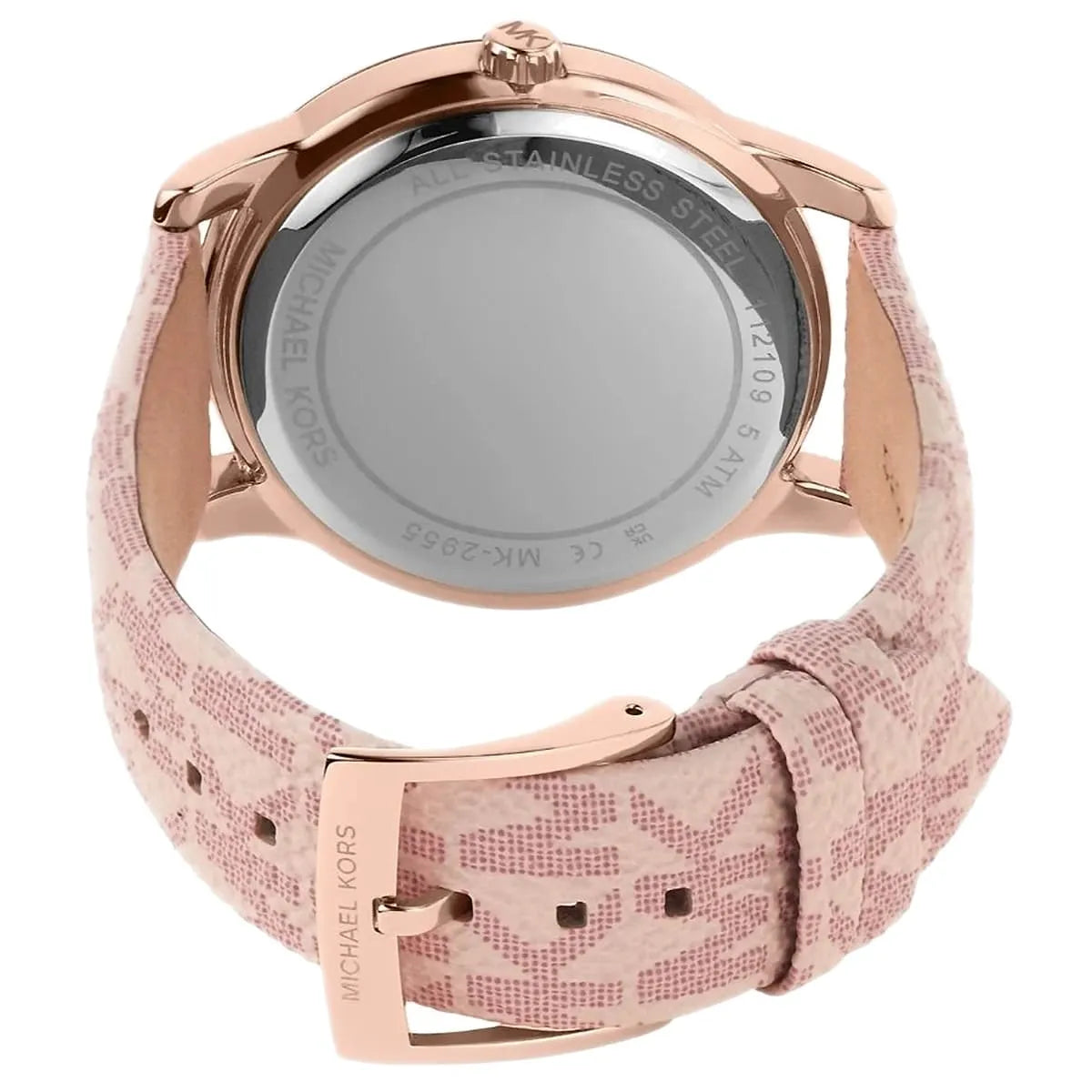 Michael Kors Tibby Multifunction Pink PVC/Polyurethane Strap Women's Watch - MK2955