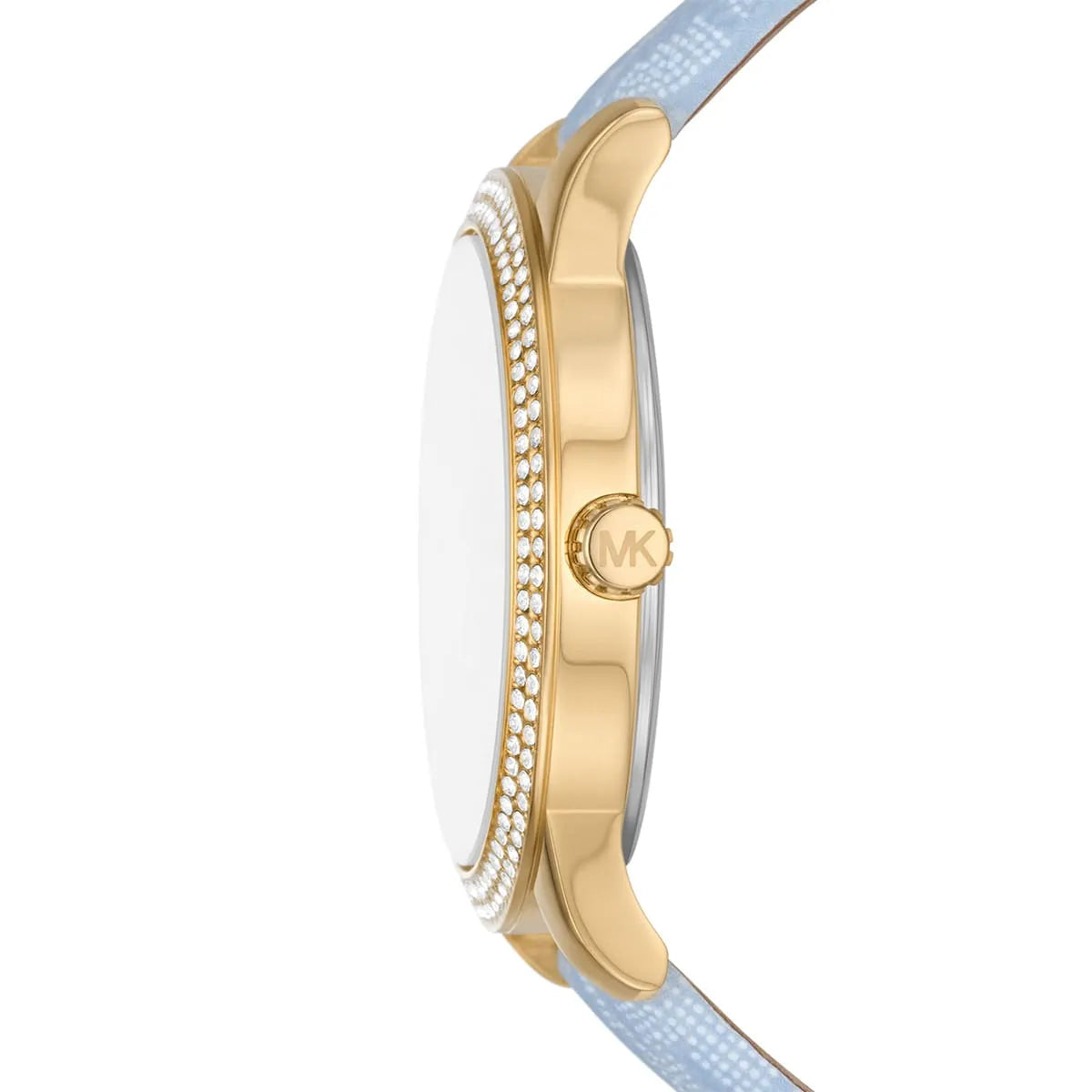 Michael Kors Tibby Multifunction White Dial Blue Genuine Leather Women's Watch - MK2965
