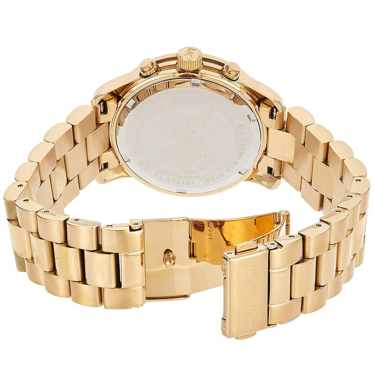 Michael Kors Stop Hunger Chronograph Turquoise Dial Gold Women's Watch - MK5815