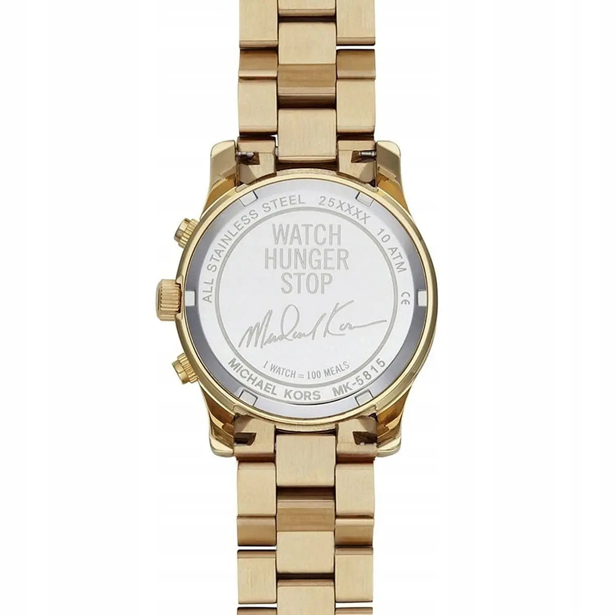 Michael Kors Stop Hunger Chronograph Turquoise Dial Gold Women's Watch - MK5815