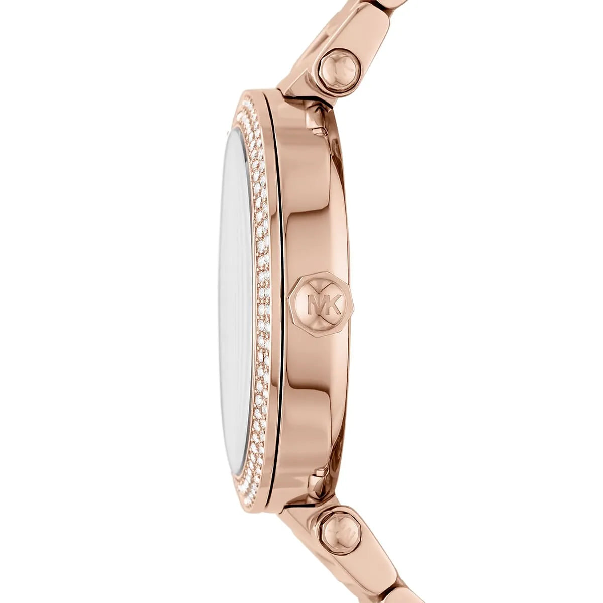 Michael Kors Parker Pavé Logo Dial Rose Gold Women's Watch - MK6660