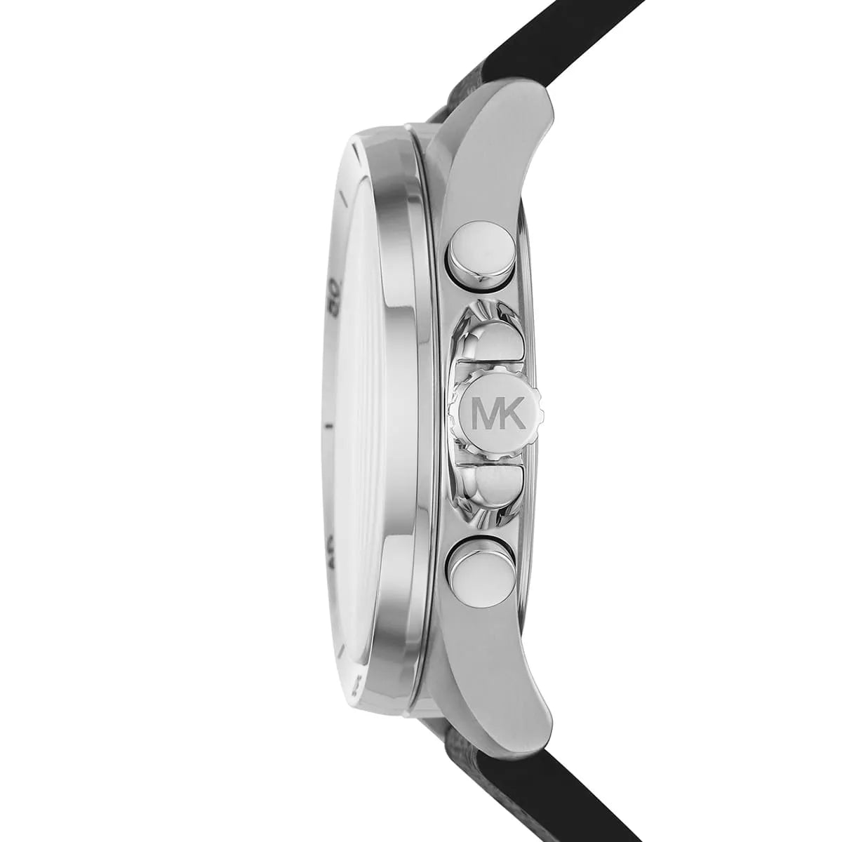 Michael Kors Oversized Brecken Chronograph Black PVC/Silicone Strap Men's Watch - MK8850