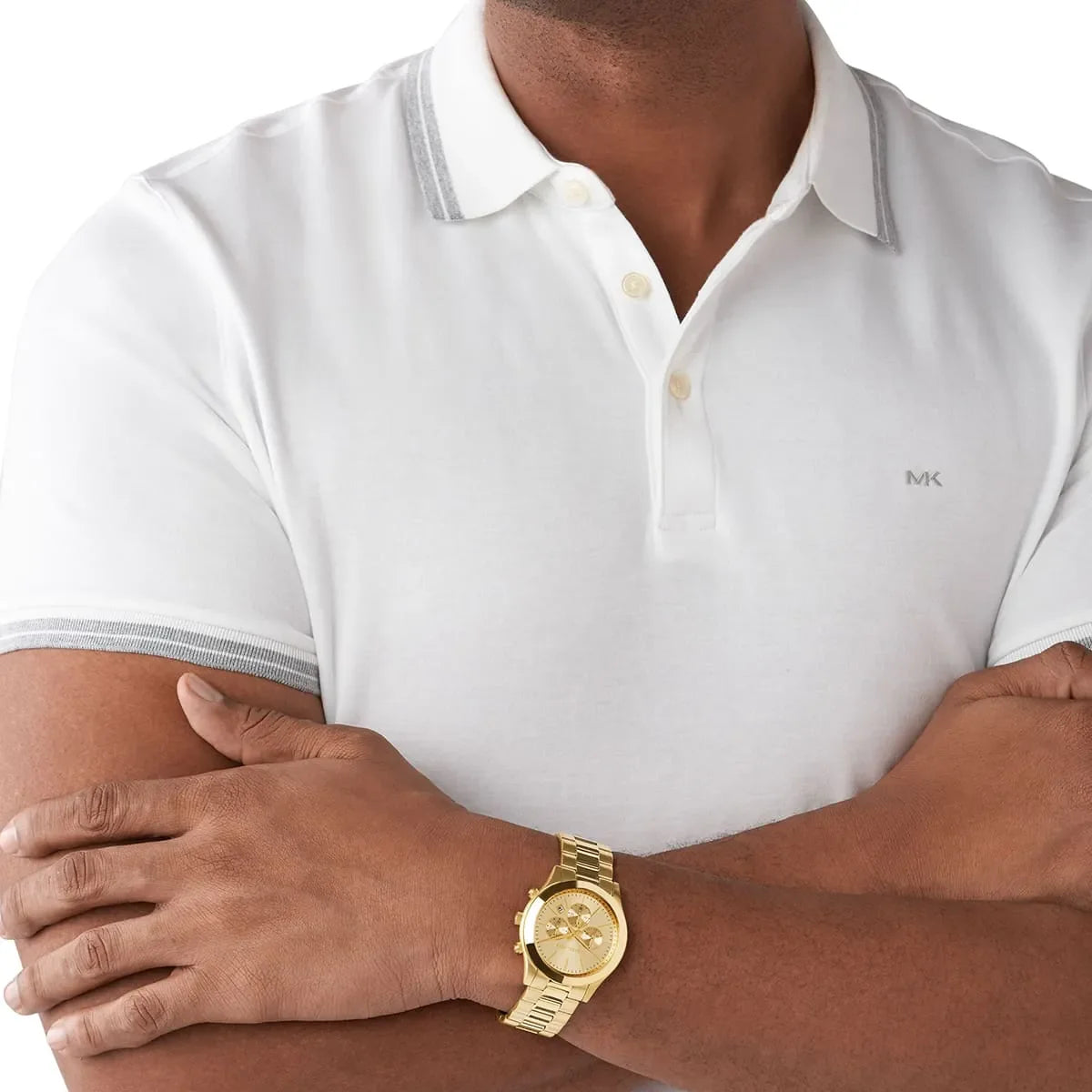 Michael Kors Slim Runway Chronograph Gold Men's Watch - MK8909